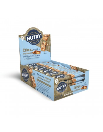 Barra De Cereais Nutry Castanha Muito Mais - Nutrimental - Display Com 24 Unidades De 22G